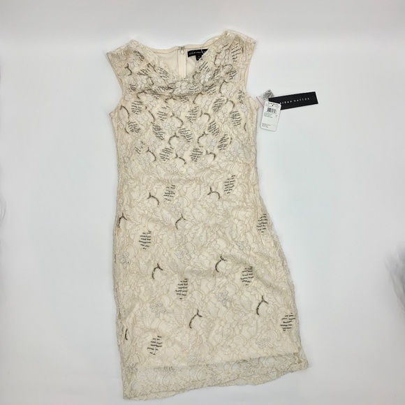 Aidan Mattox Dresses & Skirts - Aidan Mattox Beaded Lace Dress NWT | Size 6